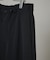 ATON／BACK SATIN UTILITY PANTS