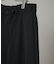 ATON／BACK SATIN UTILITY PANTS