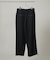 ATON／BACK SATIN UTILITY PANTS