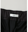 ATON／BACK SATIN UTILITY PANTS