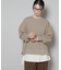 サカリバカットワイドクルーネックトップス(セットアップ可)