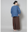 ノーカラーデニムジャケット