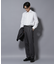 微起毛2タックテーパードパンツ