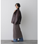 「STEVELOUR」スタンドフェイクレザージップブルゾン