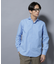 「N shirt」Anti Soaked(R)汗染み防止ホリゾンタルカラーシャツ長袖