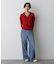 「STEVELOUR」スキッパーポロ衿ソフトタッチニット