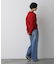 「STEVELOUR」スキッパーポロ衿ソフトタッチニット