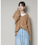 Vネックワイドシルエット圧縮ニット