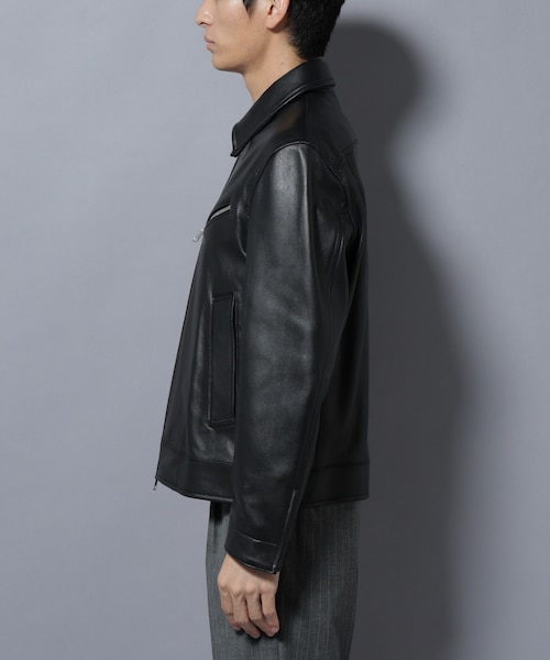 nano&co⭐︎ライダースジャケット ハイブリッドデザイン オイルドラムレザー nano&co⭐︎ライダースジャケット ハイブリッドデザイン