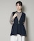 troisiemechaco／PUFFY JACQUARD　ジレ