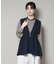 troisiemechaco／PUFFY JACQUARD　ジレ