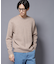 シルク混クルーネックニット