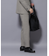 ｢N TROUSERS BASIC｣ 洗えるMIXツイードストレッチパンツ(セットアップ可)