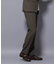 ｢N TROUSERS BASIC｣ 洗えるMIXツイードストレッチパンツ(セットアップ可)