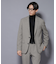 ｢N JACKET BASIC｣ 洗えるMIXツイードストレッチジャケット(セットアップ可)