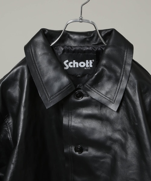 Schott／別注 LEATHER JACKET｜ナノ・ユニバースの通販｜&mall（アンド