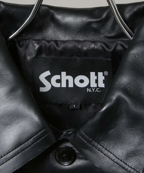 Schott／別注 LEATHER JACKET｜ナノ・ユニバースの通販｜&mall（アンド