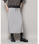 ラメモールワイドリブマーメイドニットスカート(セットアップ可)
