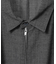 ATON／TWIST WOOL WASHER ZIP UP SHIRT