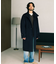 ウールリバースタンドベルテッドコート