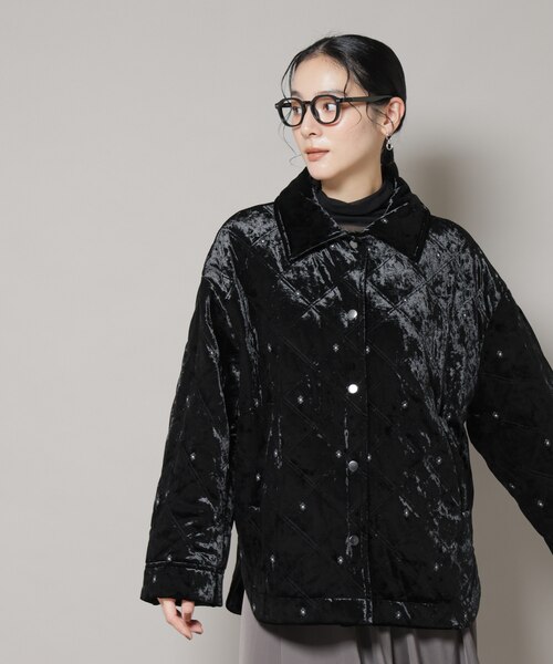 ウィアード　ブルゾン　ブラック　刺繍　ベロア　XL ウィアード ブルゾン ブラック 刺繍 ベロア XL ウィアード ブルゾン