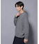 アンゴラ混ライトクルーネックニット