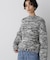「STEVELOUR」ミックスカラー2WAYスナップニット