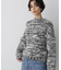 「STEVELOUR」ミックスカラー2WAYスナップニット