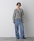 「STEVELOUR」ミックスカラー2WAYスナップニット