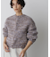 「STEVELOUR」ミックスカラー2WAYスナップニット