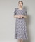 troisieme chaco／CUT JACQUARD PRINT ワンピース