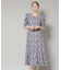 troisieme chaco／CUT JACQUARD PRINT ワンピース