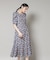 troisieme chaco／CUT JACQUARD PRINT ワンピース
