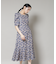 troisieme chaco／CUT JACQUARD PRINT ワンピース
