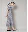 troisieme chaco／CUT JACQUARD PRINT ワンピース
