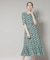troisieme chaco／CUT JACQUARD PRINT ワンピース