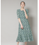 troisieme chaco／CUT JACQUARD PRINT ワンピース