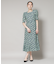 troisieme chaco／CUT JACQUARD PRINT ワンピース