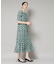 troisieme chaco／CUT JACQUARD PRINT ワンピース