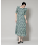 troisieme chaco／CUT JACQUARD PRINT ワンピース