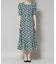 troisieme chaco／CUT JACQUARD PRINT ワンピース