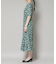 troisieme chaco／CUT JACQUARD PRINT ワンピース