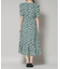 troisieme chaco／CUT JACQUARD PRINT ワンピース