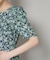 troisieme chaco／CUT JACQUARD PRINT ワンピース
