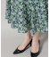 troisieme chaco／CUT JACQUARD PRINT ワンピース