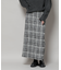 チェックフリンジラップ風スカート(セットアップ可)