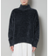 ベロアモールハイネックワイドニット