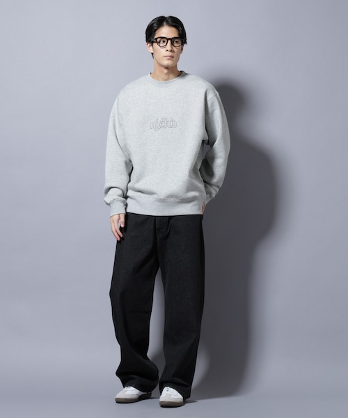NJ／CLUB」裏起毛 ジャージークルーネックスウェット｜ナノ