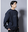 「NJ／CLUB」裏起毛 ジャージークルーネックスウェット
