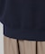 スウェットライク衿付きボタンニット